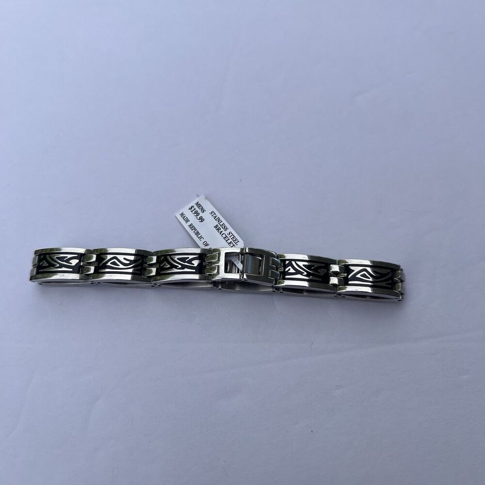 Men's stainless steel bracelet, new with tags, XL (22.5 cm), elegant.